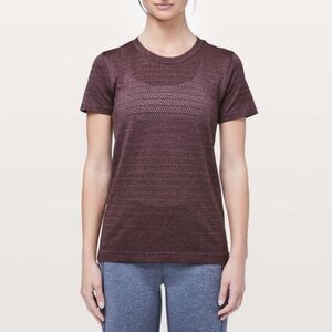 Lululemon Breeze By Short Sleeve Squad Dark Adobe/ Antique Bark